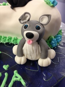 Hund aus Fondant