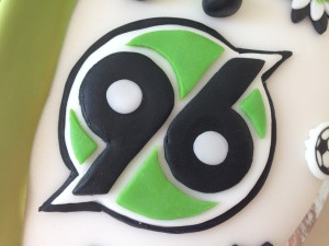 Hannover 96 Logo aus Fondant