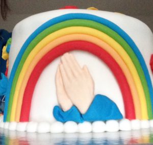 Motivtorte Regenbogenfarben